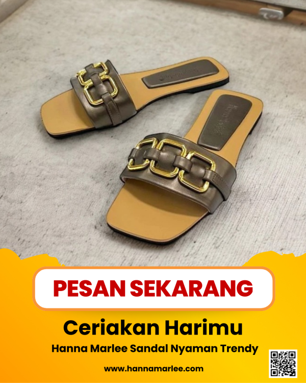 Hanna Marlee  AIRA Sandal Flat Wanita - Image 4