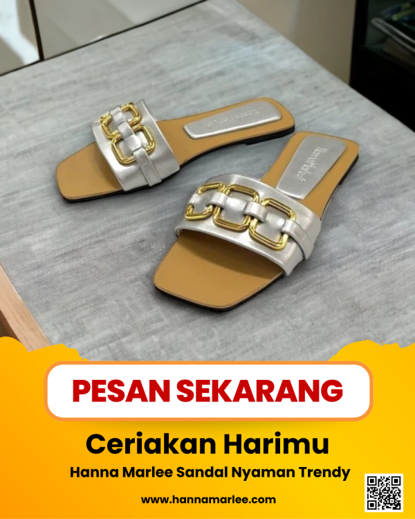 Hanna Marlee  AIRA Sandal Flat Wanita - Image 5