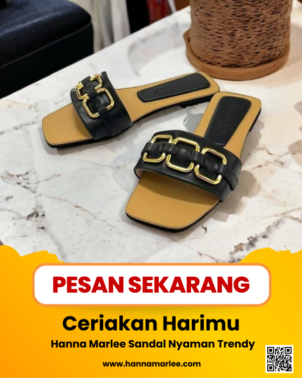 Hanna Marlee  AIRA Sandal Flat Wanita